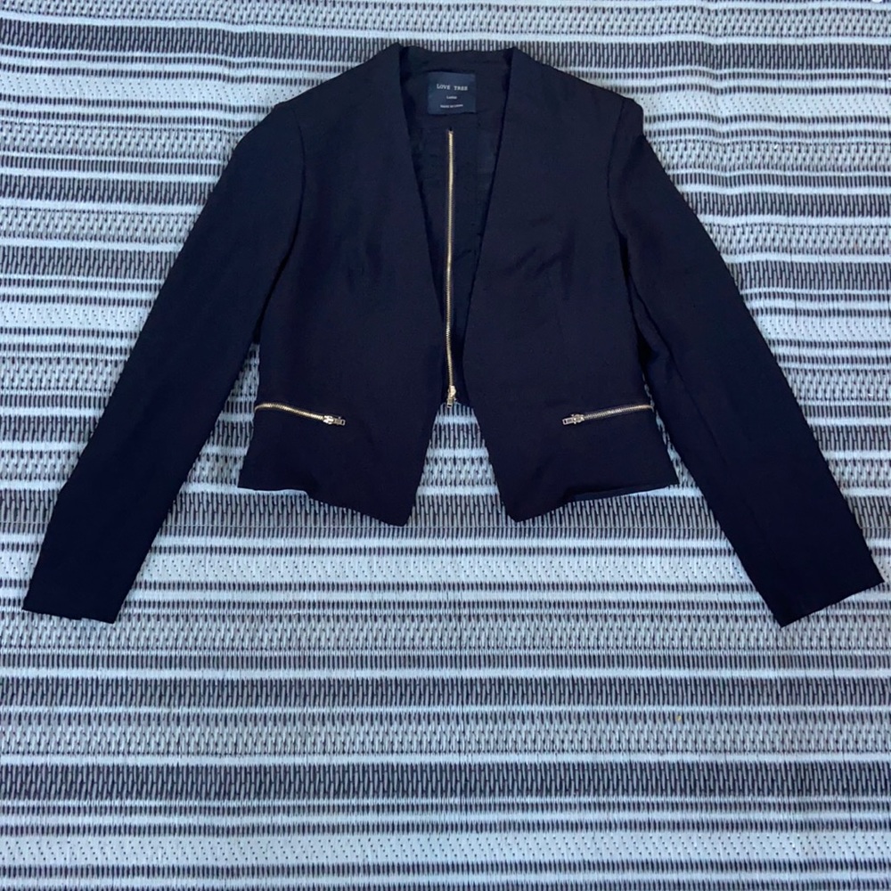Love tree open blazer